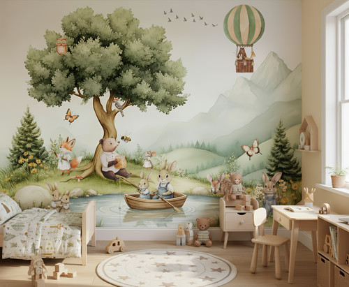 Fototapete kinderzimmer wald - fototapete,