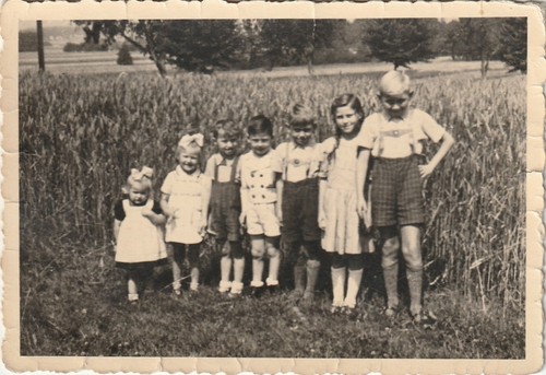 Vintage foto kinder - foto, vor