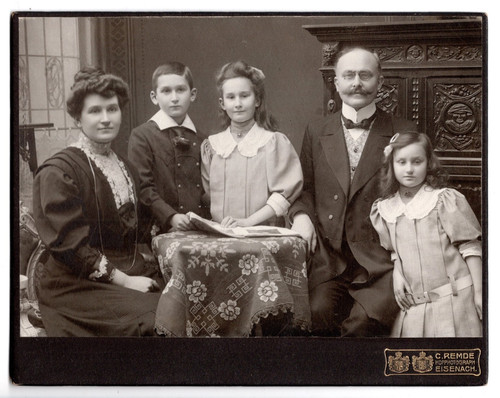 Kabinettkarte familie bamer - kabinettkarte,
