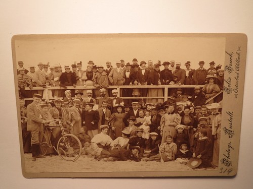 Strand mit menschen fahrrad - strand,