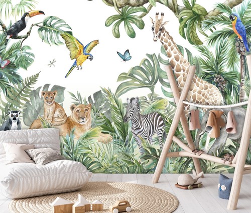 Fototapete kinderzimmer tiere - fototapete,
