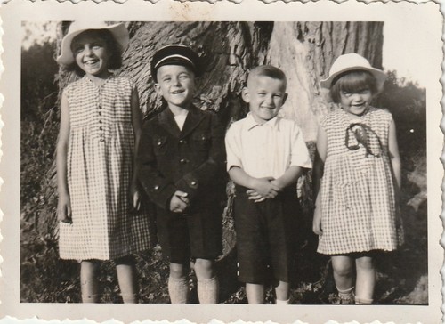Vintage foto kinder - kinder, in