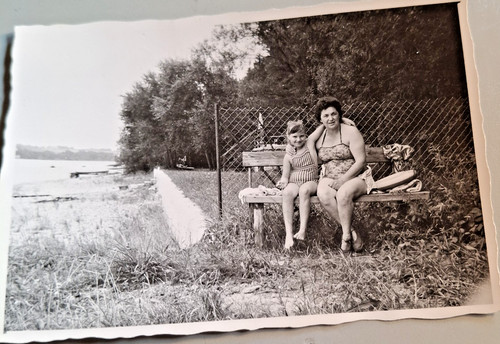 Altes foto vintage mutter und - vintage,