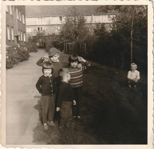 Vintage foto salutierende - foto,