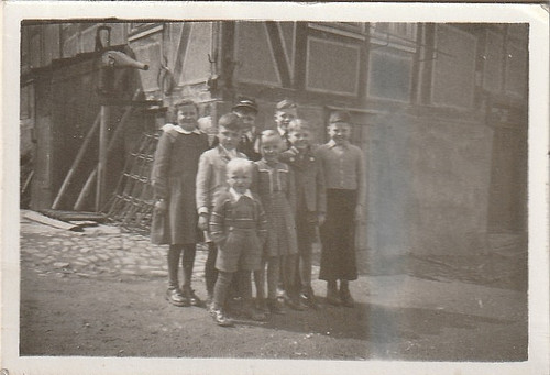 Vintage foto kinder vor - vintage,
