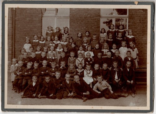 Antik foto 1912 klassenfoto - foto,